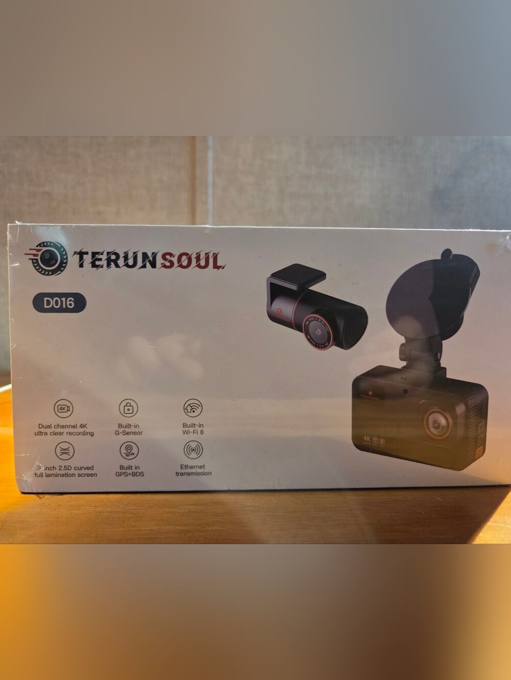 D016 Black Dual-Channel Dash Camera